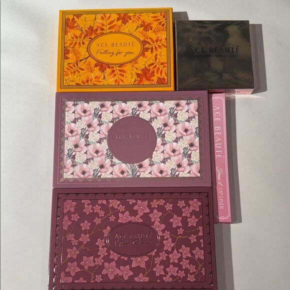Ace Beaute Eyeshadow Palette Bundle and Lip Liner Beautiful Shades - Picture 1 of 6